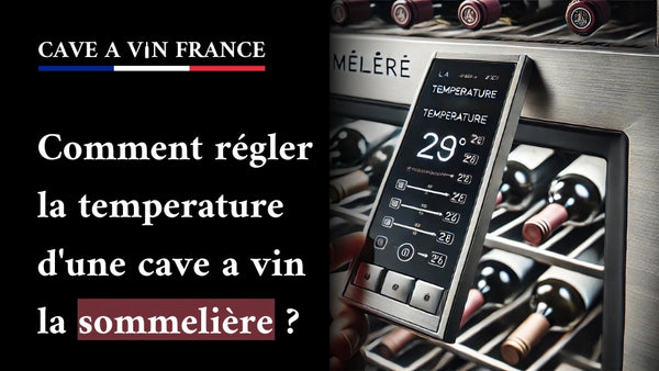 Comment régler la temperature d'une cave a vin la sommelière ?