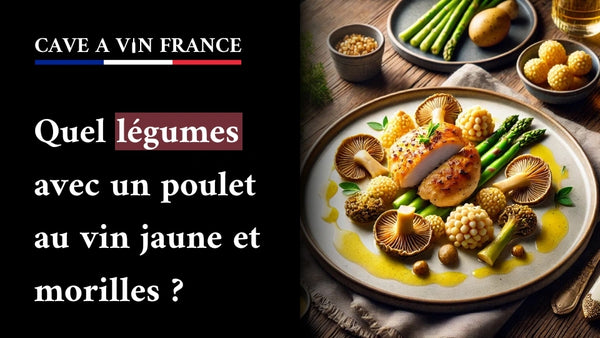 Quel légumes avec un poulet au vin jaune et morilles ?